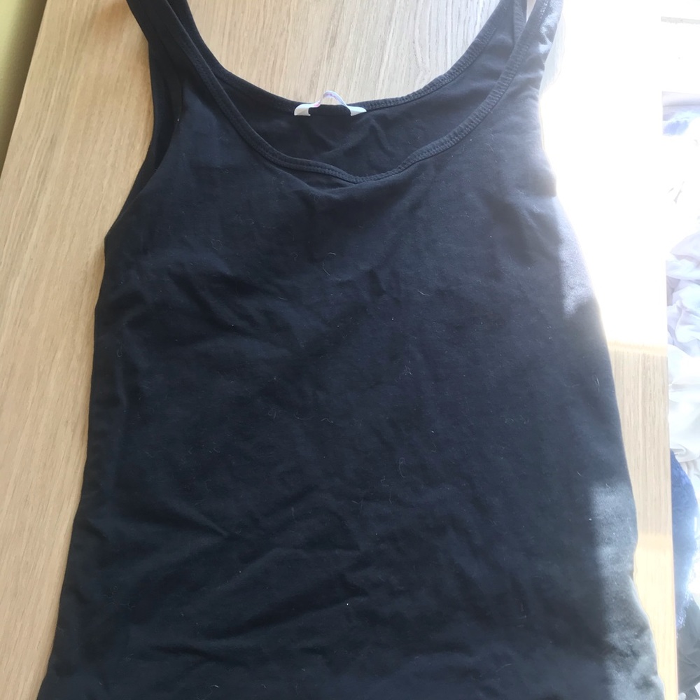 Black tank top
